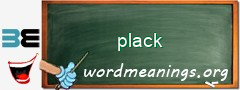 WordMeaning blackboard for plack